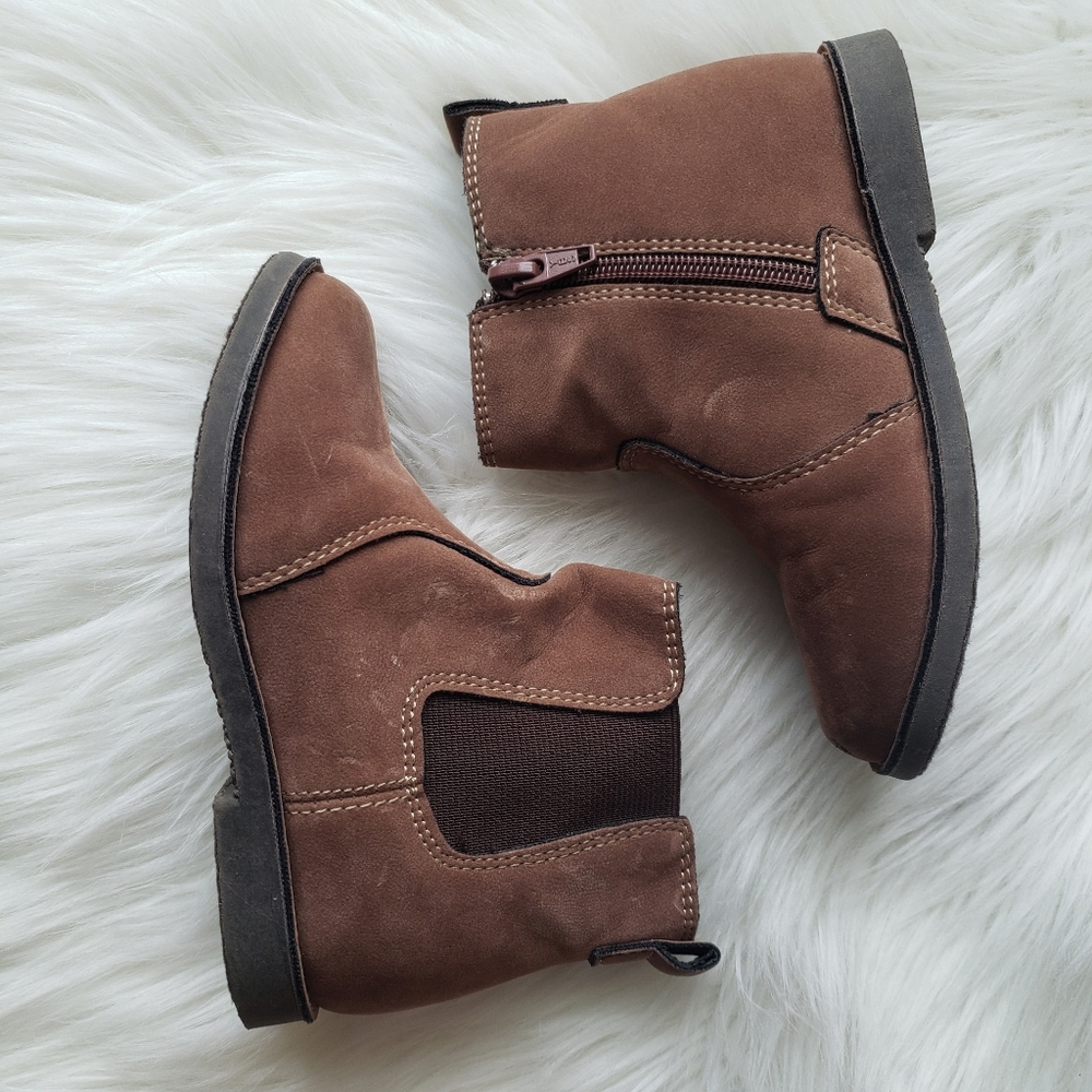 Boy's Cherokee Brown Zip-Up Chelsea Boots, Size 9 - Picture 5 of 8